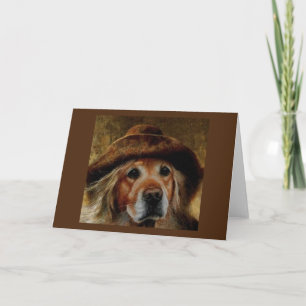 Golden Retriever Wonderful Face Kaart