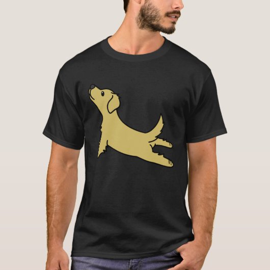 Golden Retriever Yoga  Dog T-shirt (Voorkant)