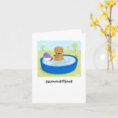 Golden retriever "Zomer " Kaart (Gele Bloem)