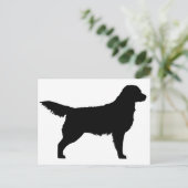 Golden Retriever (zwart) Briefkaart (Staand voorkant)