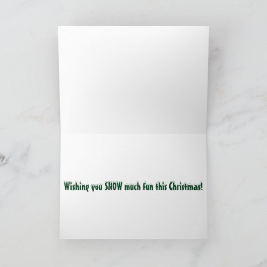 Golden Retrievers als Sneeuwmannen Kerstmis Feestdagen Kaart (Binnen)