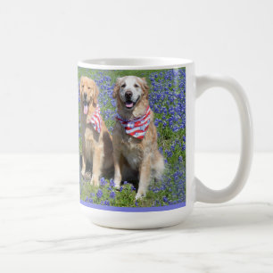 Golden Retrievers Blue Bonnet Mok