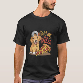 Golden Retrievers En Pizza T-shirt