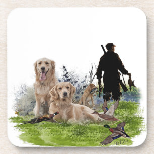 Golden Retrievers - Uitstekende jachthonden Bier Onderzetter