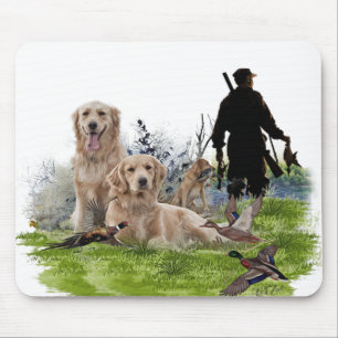 Golden Retrievers - Uitstekende jachthonden Muismat