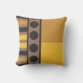 Golden Retro Grid Kussen