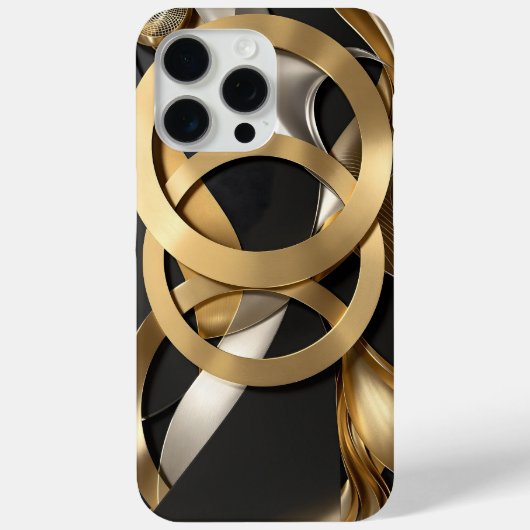 Golden Rings Abstracte Kunst – Modern Luxe Ontwerp Case-Mate iPhone Case (Achterkant)