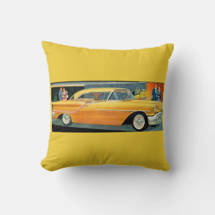 Golden Rocket 88 Oldsmobile print uit 1950 Kussen