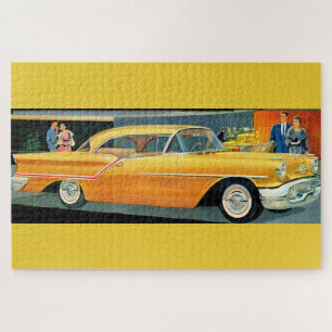 Golden Rocket 88 Oldsmobile uit 1950 Legpuzzel