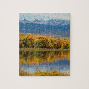 Golden Rocky Mountain Front Uitzicht Legpuzzel