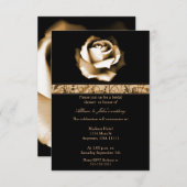 Golden Roos Bridal Shower Kaart (Voorkant / Achterkant)