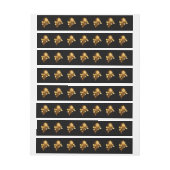 Golden roos (gouden roos) adreslabel wikkel (Vel)