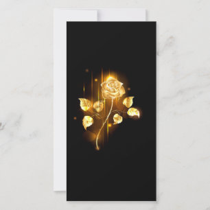 Golden roos (gouden roos) bedankkaart