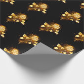 Golden roos (gouden roos) cadeaupapier (Hoek)