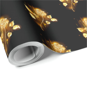 Golden roos (gouden roos) cadeaupapier