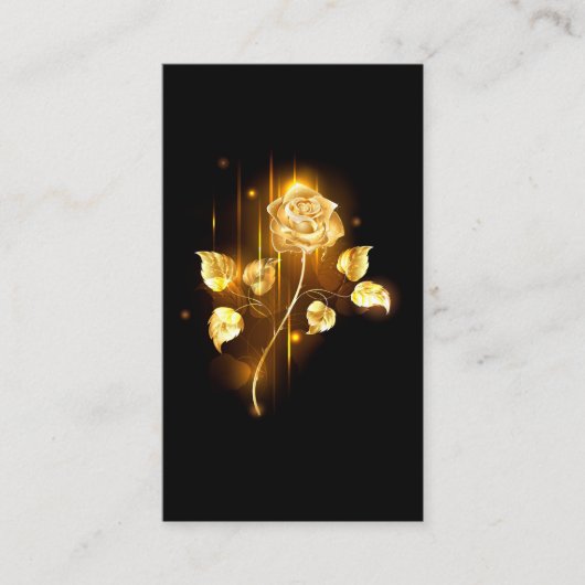 Golden roos (gouden roos) contactkaartje (Voorkant)
