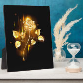 Golden roos (gouden roos) fotoplaat (Zijkant)