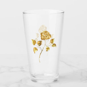 Golden roos (gouden roos) glas