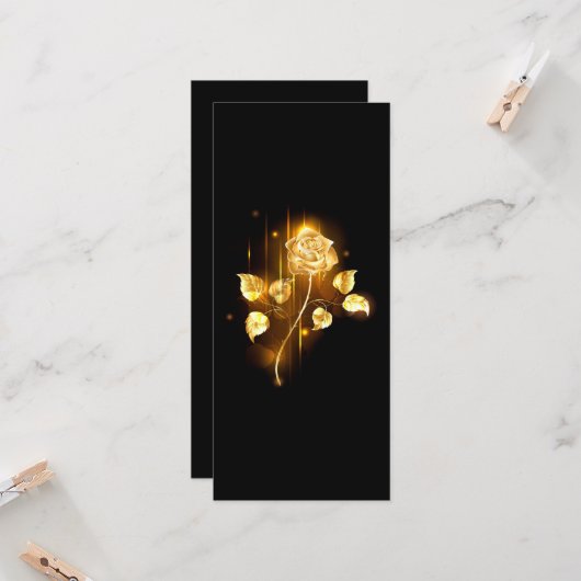Golden roos (gouden roos) kaart (Voorkant / Achterkant in situ)