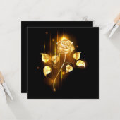 Golden roos (gouden roos) kaart (Voorkant / Achterkant in situ)