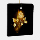 Golden roos (gouden roos) keramisch ornament (Rechts)