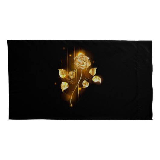 Golden roos (gouden roos) kussensloop (Achterkant-Rechts)