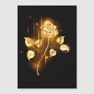 Golden roos (gouden roos) magnetische uitnodiging