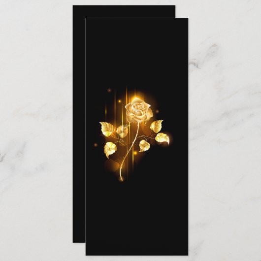 Golden roos (gouden roos) menu (Voorkant / Achterkant)