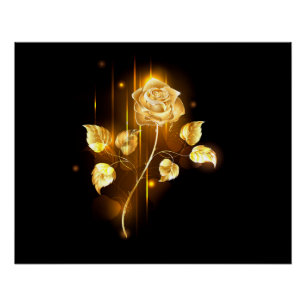 Golden roos (gouden roos) perfect poster