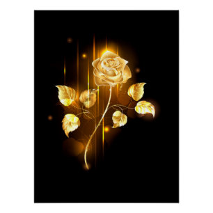 Golden roos (gouden roos) perfect poster