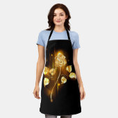 Golden roos (gouden roos) schort (Gedragen)