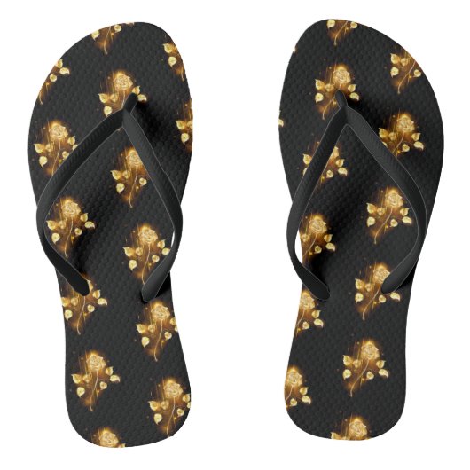 Golden roos (gouden roos) teenslippers (Voetbed)