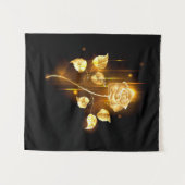 Golden roos (gouden roos) wandkleed (Voorkant (horizontaal))