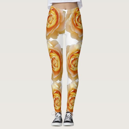 Golden roos leggings (Voorkant)