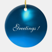 GOLDEN ROOS RUBY Blue Sapphire Keramisch Ornament (Achterkant)