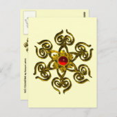 GOLDEN ROOS RUBY BRIEFKAART (Voorkant / Achterkant)