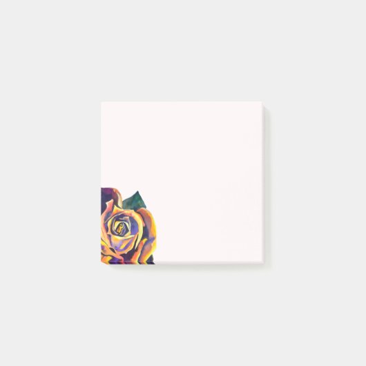 Golden Roos waterverf Post-it® Notes (Voorkant)