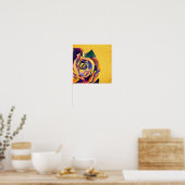 Golden Roos waterverf Poster (Keuken)