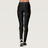 Golden Rooster 2017 Papercut Black leggings (Achterkant)
