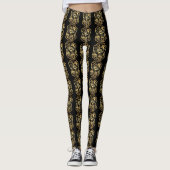 Golden Rooster Année 2017 S Papercut leggings noir (Devant)