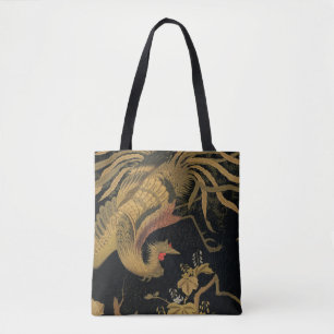 Golden Rooster Bird Japans Classic Antiek Draagtas