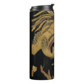 Golden Rooster Bird Japans Classic Antiek Thermosbeker (Gedraaid links)