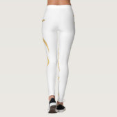 Golden Rooster Jaar 2017 Witte Leggings (Achterkant)