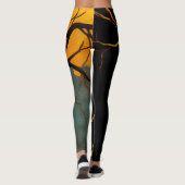 Golden Roots and Twilight Tree Leggings (Achterkant)