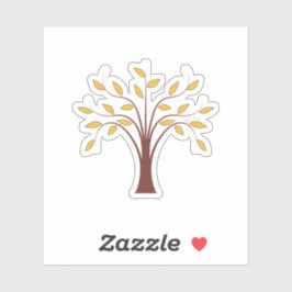 Golden Roots Tree Sticker – Aardse vinylsticker