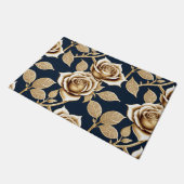 Golden Roses With A Metallic Finish Deurmat (Schuin)