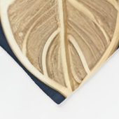 Golden Roses With A Metallic Finish Fleece Deken (Hoek)