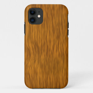 Golden Rough Wood Texture Background iPhone 11 Hoesje