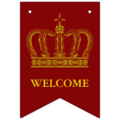 Golden Royal Crown I + je rug. en ideeën Vlaggetjes (Eerste vlag)