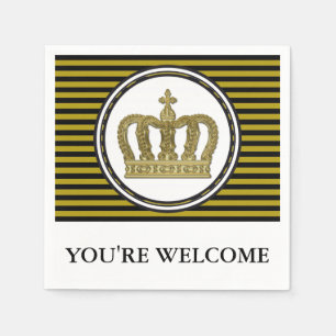 Golden Royal Crown II + je rug. en ideeën Servet